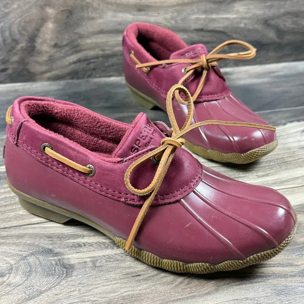NEW Sperry Saltwater 1-Eye Duck Low Bootie Cordovan 7M - Picture 5 of 12
